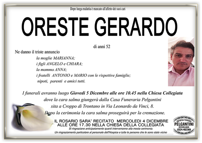oreste gerardo