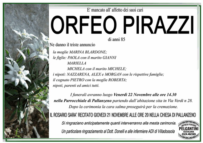 orfeo PIRAZZI