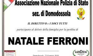 partecipazione POLIZIA DI STATO PER FERRONI NATALE