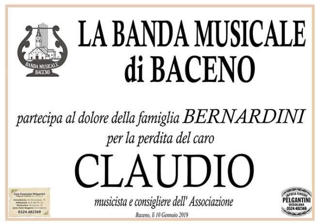 partecipazione claudio bernardini