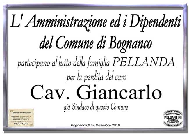 partecipazione comune pellanda