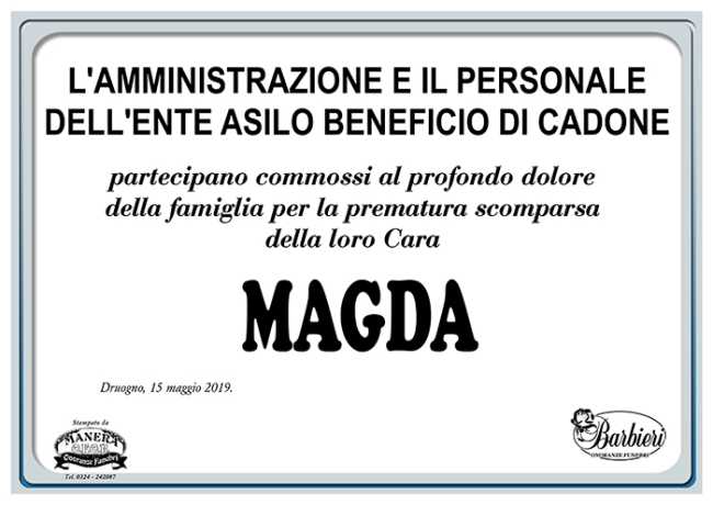 partecipazioni magda bertolini