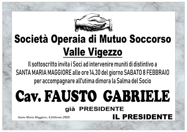 partecipazionr soms ANN SOC OP GABRIELE