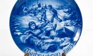 piatto bareuther christmas 1985