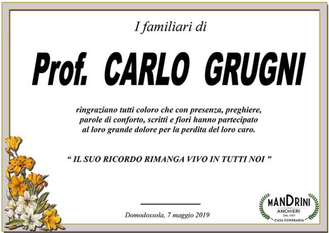 prof carlo grugni