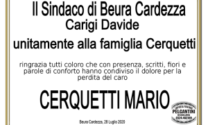 ringraziamenti per CERQUETTI