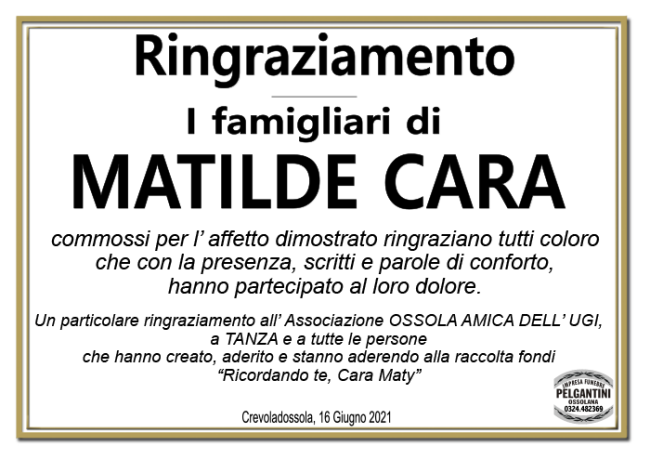 ringraziamento CARA 1