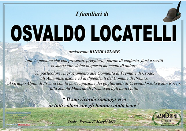 ringraziamento locatelli