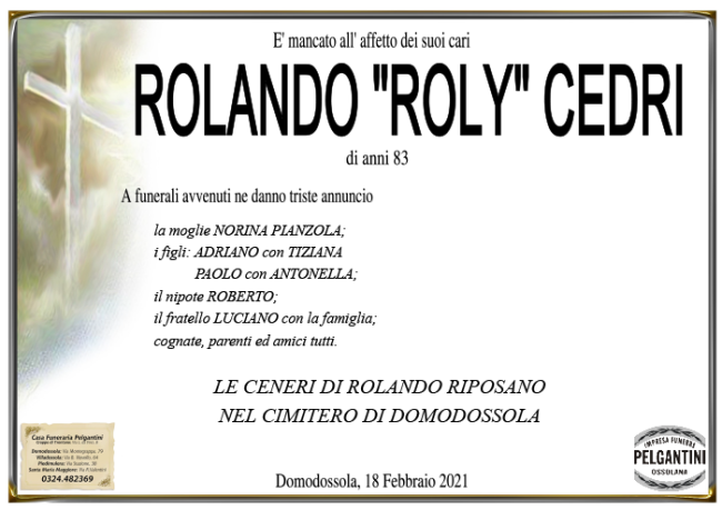 rolando da giovedi CEDRI