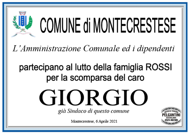 rossi COMUNE MONTECRESTESE