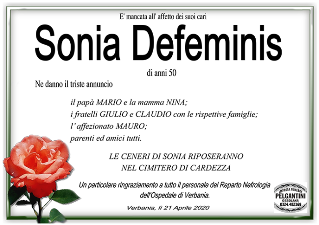sonia DEFEMINIS