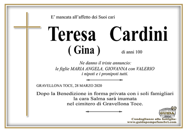 teresa cardini LASAGNA