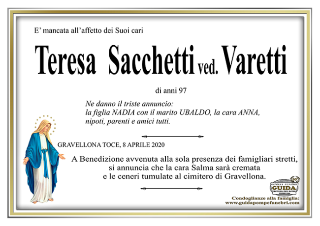 teresa sacchetti VARETTI