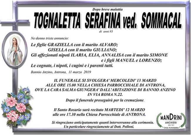 tognaletta serafina