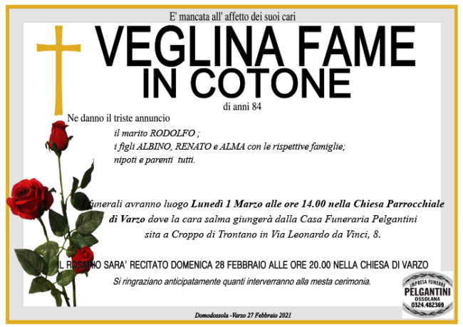 veglina fame in cotone
