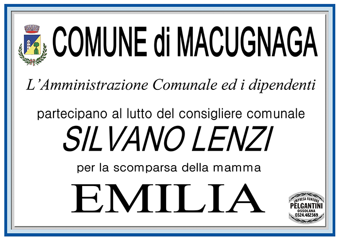 COMUNE MACUgnaga partecipazione lenzi