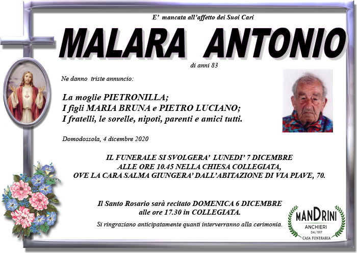 FUNEBRE MALARA ANTONIO