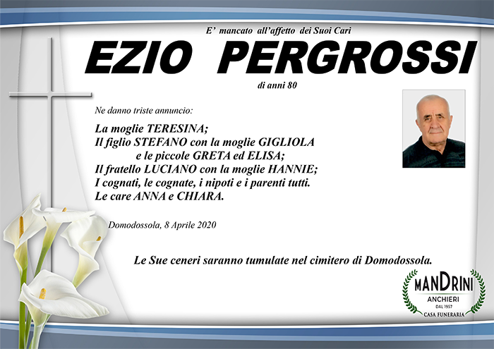 FUNEBRE PERGROSSI EZIO