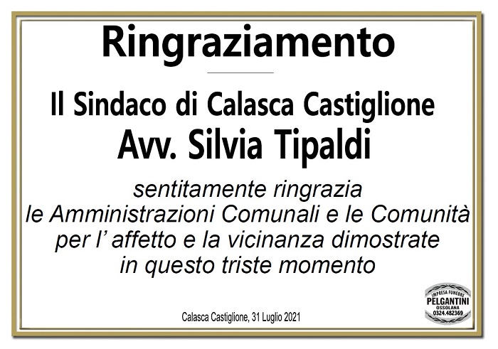 Ringraziamento per Carla