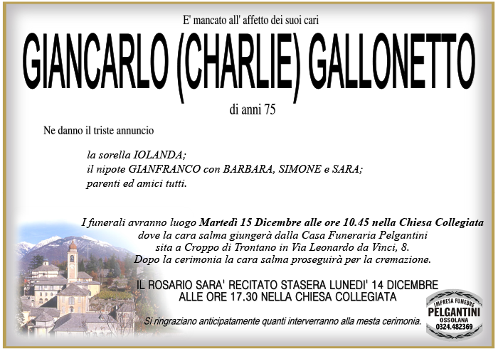 giancarlo GALLONETTO