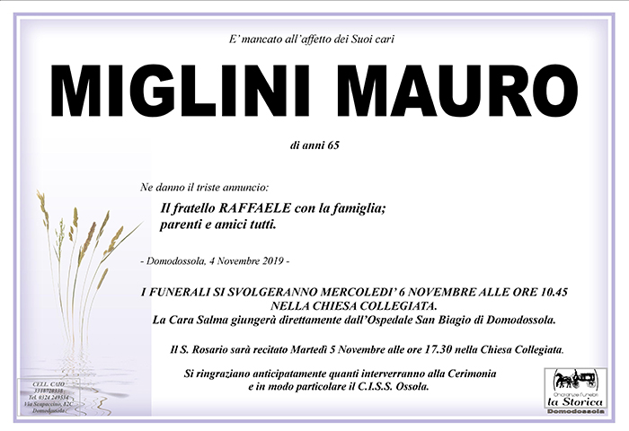 manifesto MIGLINI mauro