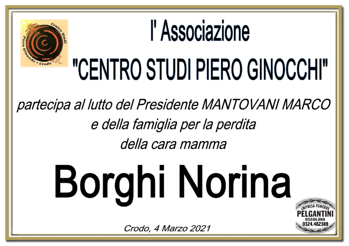 partecipazioni mantovani CENTRO STUDI GINOCCHI