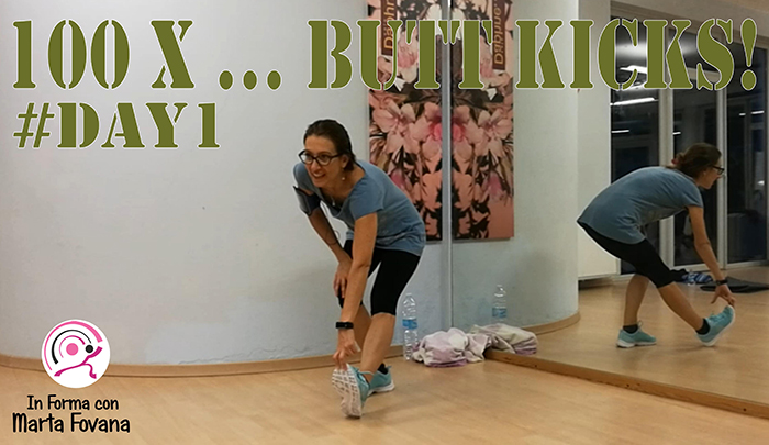 TOTAL BODY CHALLENGE WORKOUT 100X DAY1 BUTT KICKS