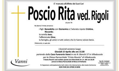 Annuncio mod. 301 Poscio Rigoli