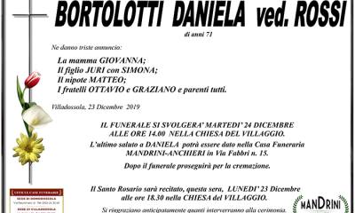 FUNEBRE BORTOLOTTI DANIELA