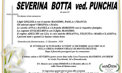 FUNEBRE BOTTA SEVERINA