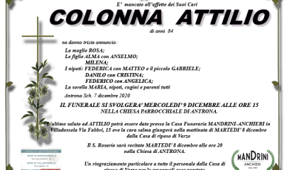 FUNEBRE COLONNA ATTILIO