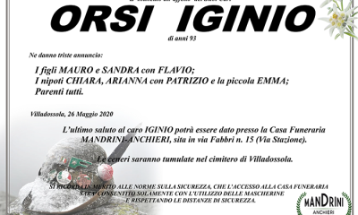 FUNEBRE ORSI IGINIO