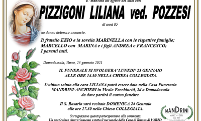 FUNEBRE PIZZIGONI LILIANA