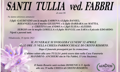 FUNEBRE SANTI TULLIA
