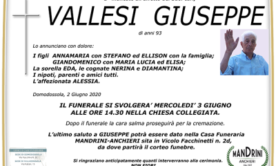 FUNEBRE VALLESI GIUSEPPE