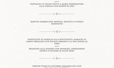 HOTEL GHIFFA MENU PASQUA
