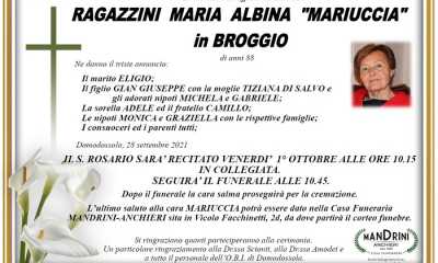 Ragazzini Maria Albina Mariuccia in Broggio