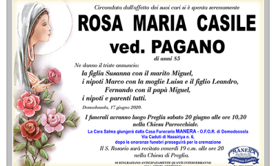 annuncio Rosa Maria Casile