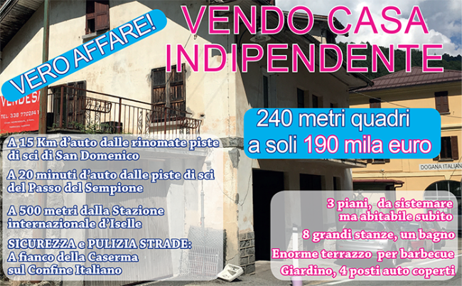 casa iselle vendita banner