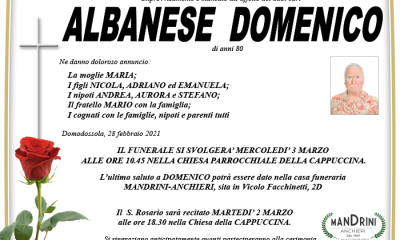 funebre ALBANESE DOMENICO