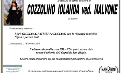 funebre COZZOLINO IOLANDA