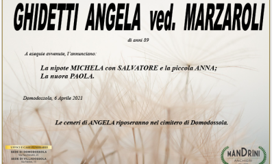 funebre GHIDETTI ANGELA