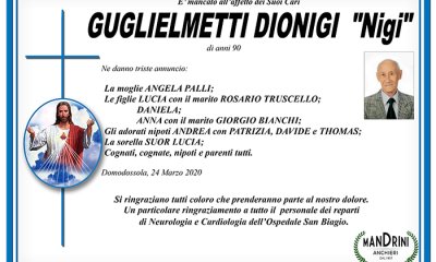 funebre GUGLIELMETTI DIONIGI