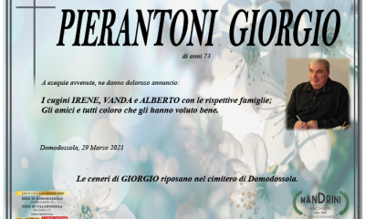 funebre PIERANTONI GIORGIO
