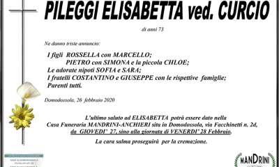 funebre PILEGGI ELISABETTA
