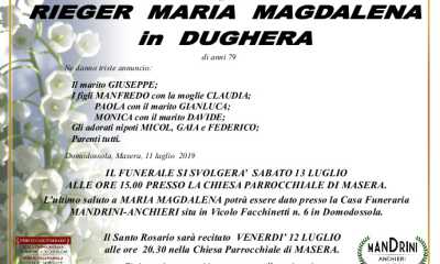 funebre RIEGER MARIA MAGDALENA