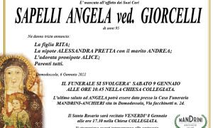 funebre SAPELLI ANGELA