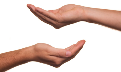 mani donazione
