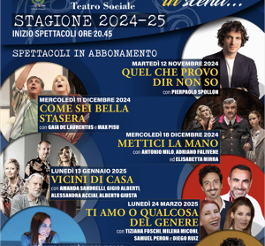 Omegna: stagione teatrale 2025
