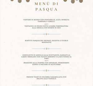 HOTEL GHIFFA: MENU DI PASQUA